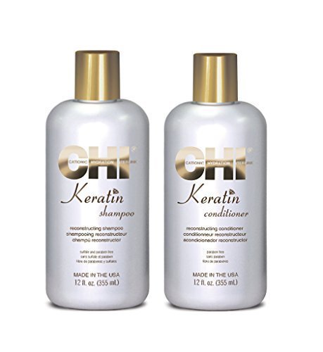 Chi Keratin Shampoo - 355 ml - Conditioner 355 ml