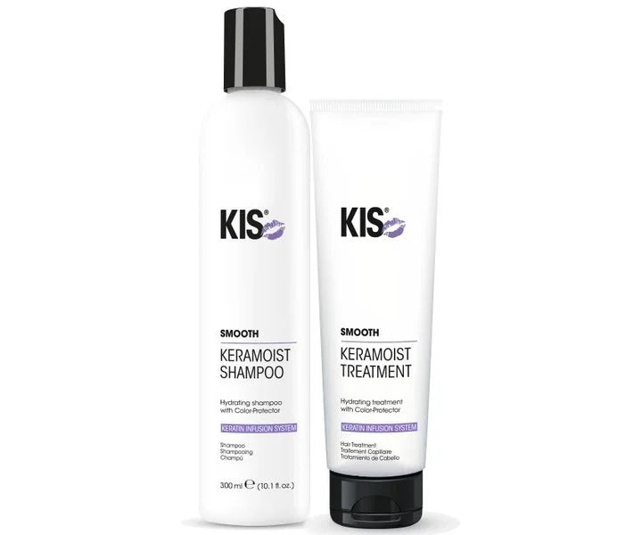 KIS Smooth KeraMoist Shampoo 300ml+Treatment 150ml