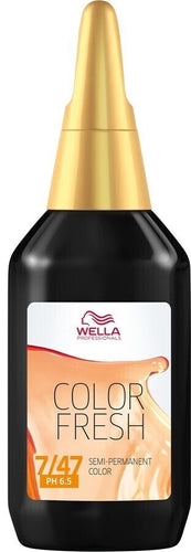 Wella Color Fresh Liquid (75 ml) 7/47 mittelblond rot-braun