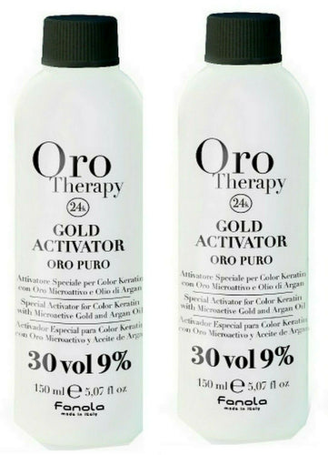 FANOLA ORO PURO Therapy Gold Activator - Developer 9% - 30 Vol 2x 150 ml