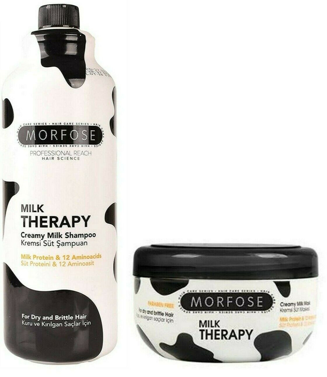 Morfose Milk Therapy Shampoo 1000ml Maske 500ml
