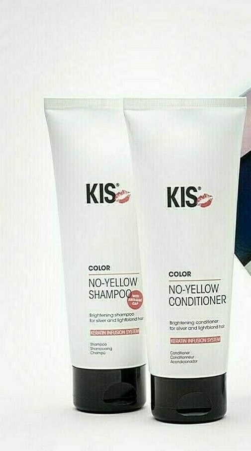 KIS No-Yellow Set: Shampoo 250ml + Conditioner 250ml