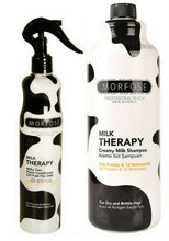 Lade das Bild in den Galerie-Viewer, Morfose Milk Therapy Shampoo 1000 ml 2 Phase Conditioner 400 ml
