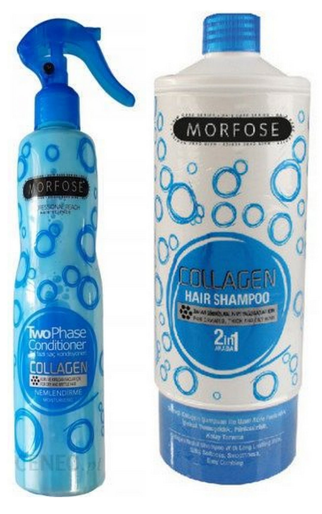Morfose Colagen Shampoo 1000 ml 2 Phase Conditioner 400 ml