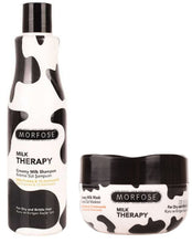 Lade das Bild in den Galerie-Viewer, Morfose Milk Therapy Shampoo 500ml Maske 500ml
