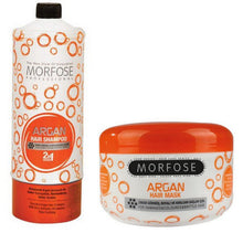 Lade das Bild in den Galerie-Viewer, Morfose Argan Haarshampoo 1000 ml Maske 500 ml
