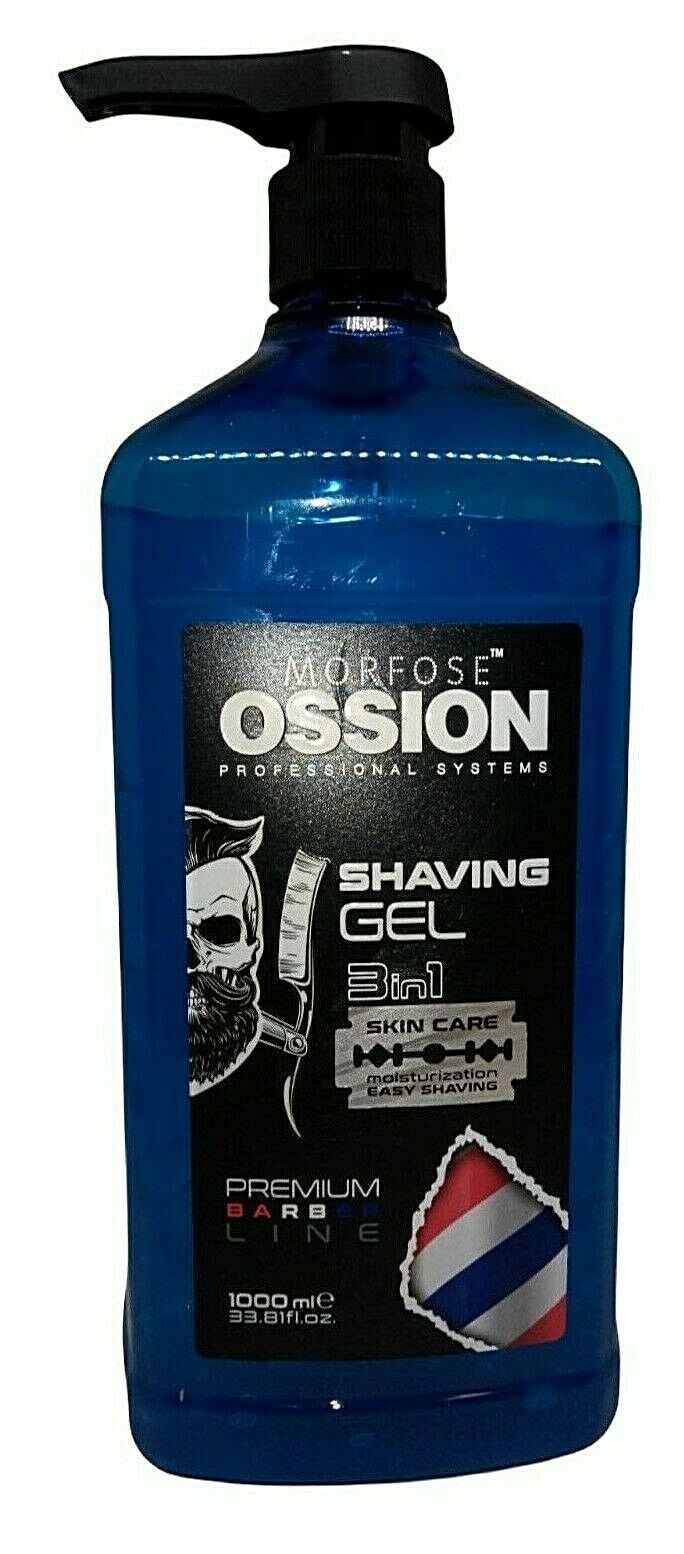 Morfose Ossion Barber Shaving Gel Men Transparent Männer Rasur 1000ml