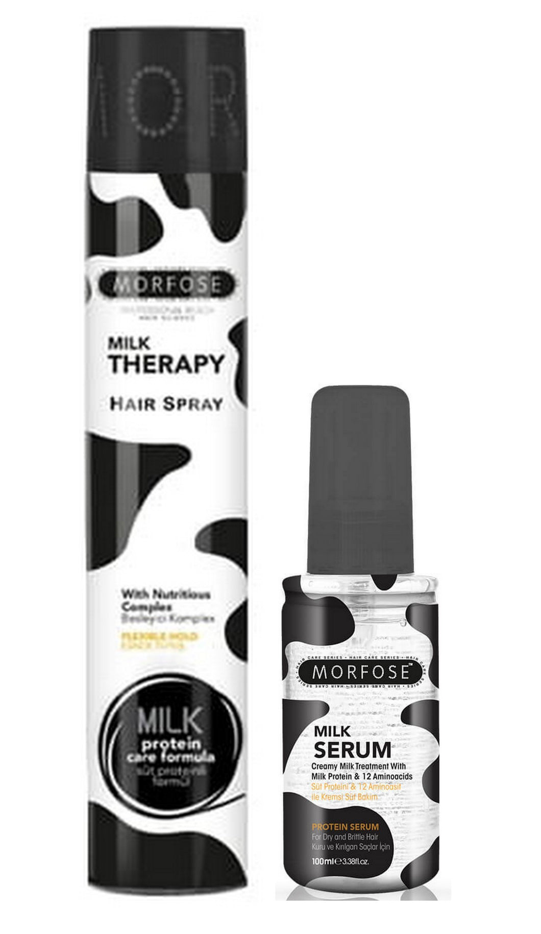 Morfose Milk Therapy Haarspray 300 ml Haarserum 100ml