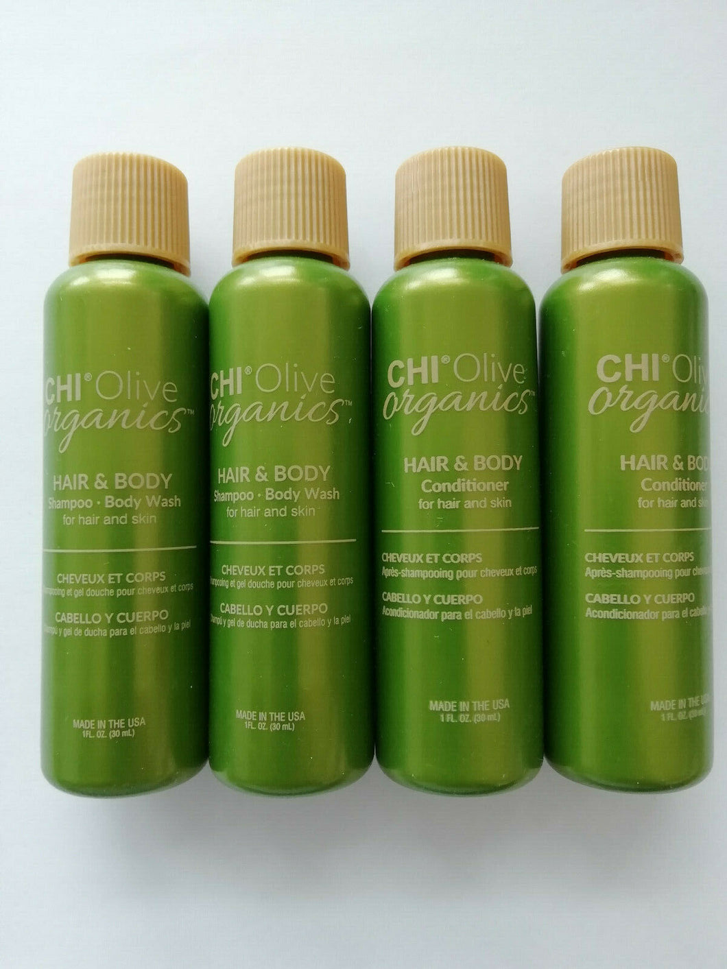 CHI Olive Organics Hair und Body 2x30ml Shampo 2x30ml Conditioner