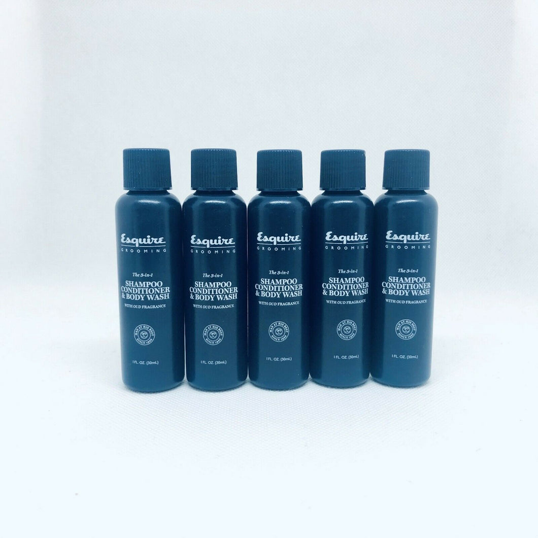 Esquire Shampoo ,Conditioner & Body Wasch 5 x 30 ml