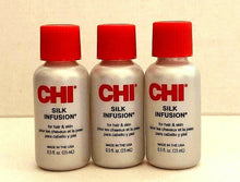 Lade das Bild in den Galerie-Viewer, CHI Infra Silk Infusion Seidenfluid 3x15 ml Haarseide Kur Seide Haartherapie
