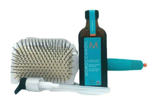 Moroccanoil 100 ml mit Paddle Bürste XL