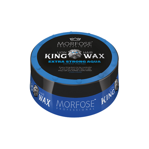 Morfose King Wax Blau Extra Strong Aqua Starker Halt 175 ml
